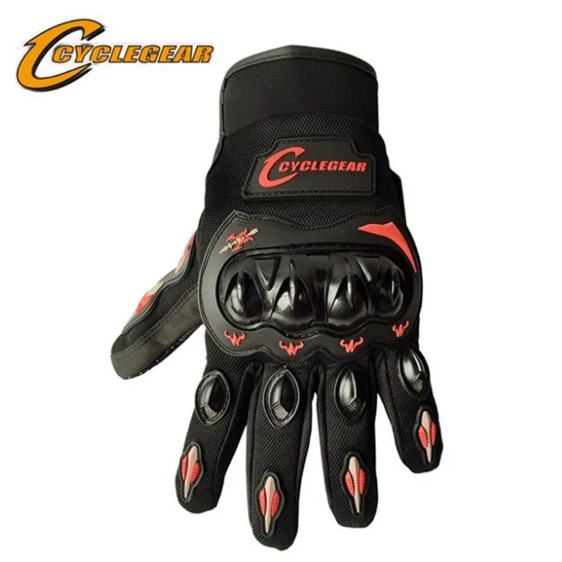 

CYCLEGEAR 666 Motorcycle Full Finger Protection Glove Screen-Touch Motocross Off Road Gloves ATV Racing Guante