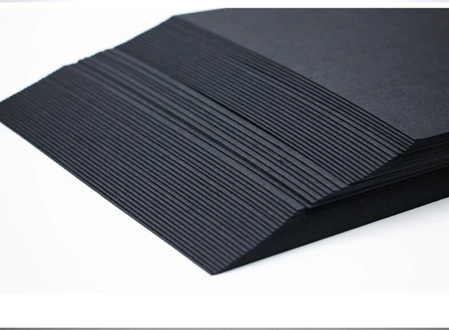 Thick Matt Glossy A3 110 Lb 300GSM Black Cardstock 8.5 X 11 Paper - China  Black Cardboard, Black Cardboard Paper