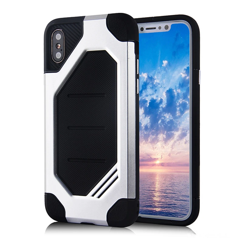 cheap For iPhone Xs Case X 8 7 Plus 6 6s 5 5s SE Rugged ARMOR Cover Shock Proof Defender Dual Protect Camera Protective Carbon Cool