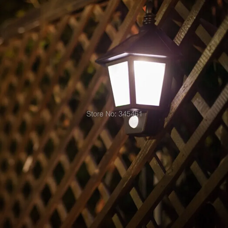 

Outdoor 1W LED Solar Lights Hexagonal Body Sensors Wall Lamp Wall sconce aisle light Beautiful Garage door Garden Solar lamp