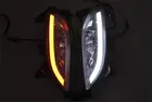 Best Price as low as $137.75 Osmrk led drl daytime running light for Hyundai Sonata 8G 2011~12 with yellow turn light function top quality