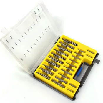 

25Pcs/Set 0.4-3.2mm Mini Drill Bit Set HSS Microtech Power Tools Small Precision Twist Drilling Kit with Case Plastic Box