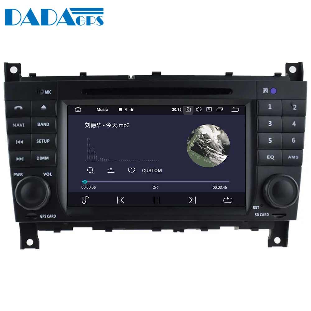 Discount Android 9.0 4+64GB Built-in DSP Car DVD Player multimedia Radio For Mercedes-Benz C-W203 CLK-W209 2004 2005 GPS Navigation 3
