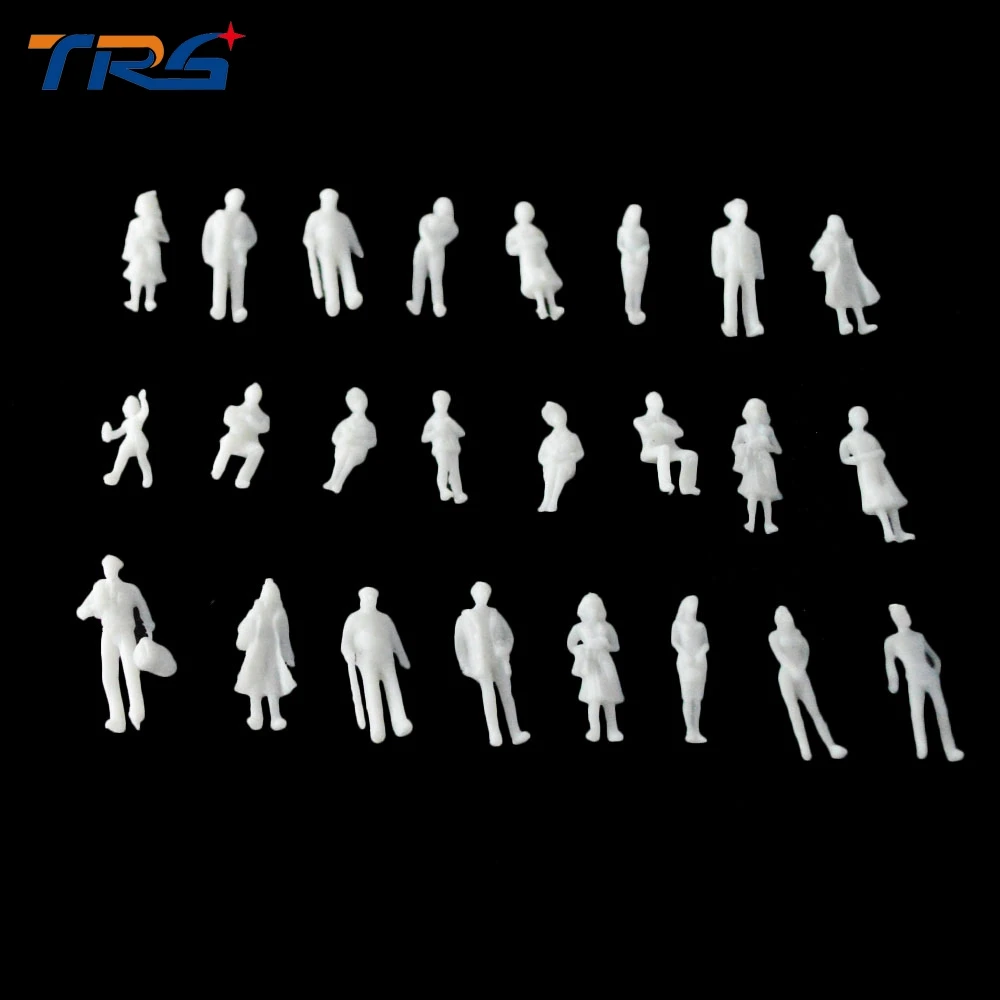 Teraysun 1 100 MIXED 100pcs miniature white figures Architectural font b model b font human scale