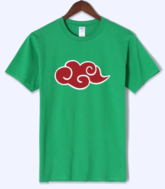 Naruto Uzumaki Naruto Red Cloud T Shirts Men 2018 Summer New Style Men