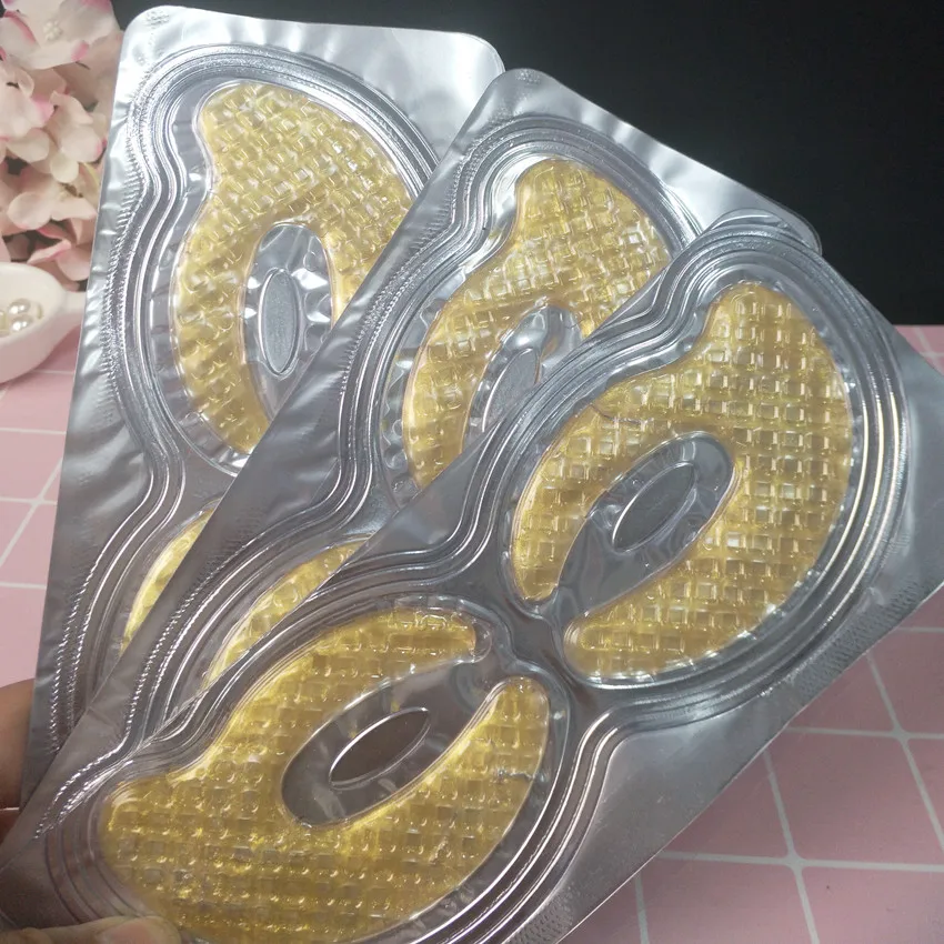 

Gold Crystal Collagen Eye Mask Eye Patches Masks Dark Circles Pathces Around Eyes Masks Moisturizing Face Care Mask