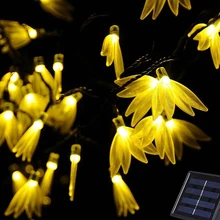 6 м 30 светодиодный s солнечные Рождественские Светодиодный гирлянд Клевер открытый сад Танцы Год Вечерние Luces украшения D19