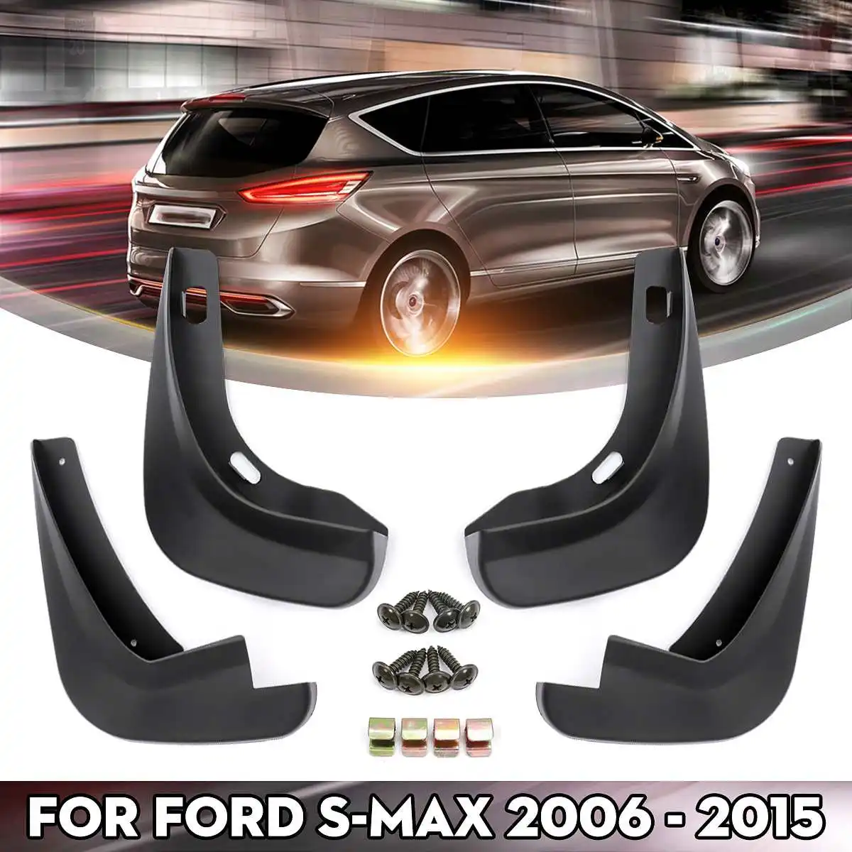 

Car Mud Flaps Mudflaps Splash Guards Mudguards For Ford/S-Max 2006 2007 2008 2009 2010 2011 2012 2013 2014 2015