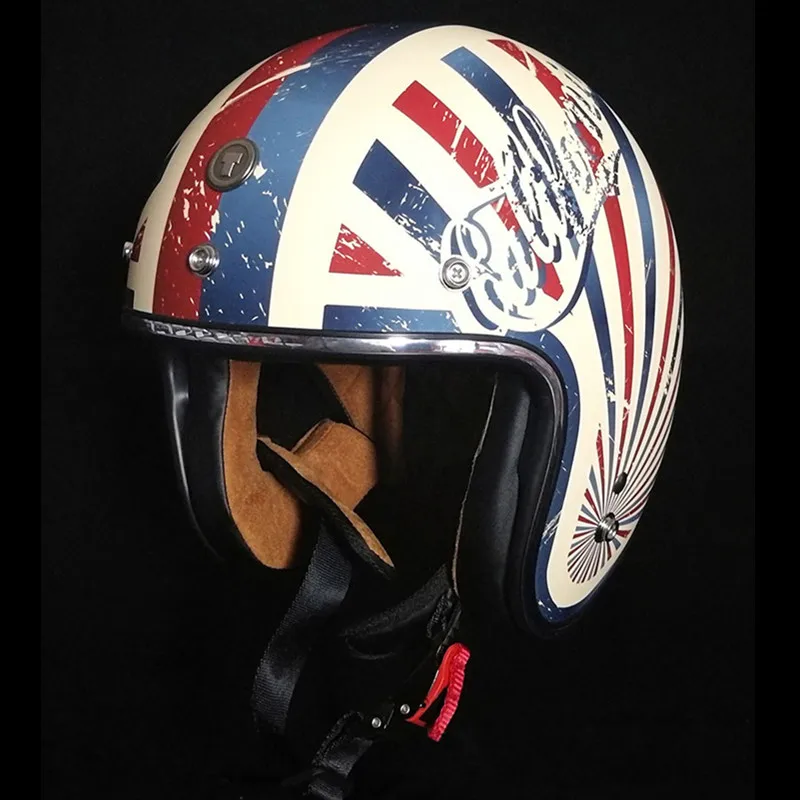 

Vintage TORC T50 Route 66 motorcycle helmet 3/4 open face helmet Cool skull moto casco Motocicleta Capacete DOT approved