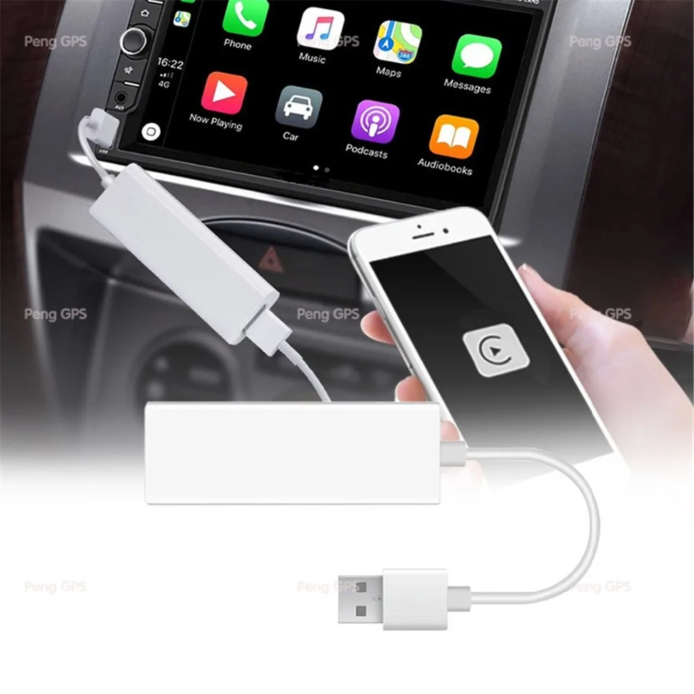 Подключи и играй USB CarPlay Dongle для iPhone IOS система Android телефон автомобильный dvd-плеер навигационное головное устройство с сенсорным управлением