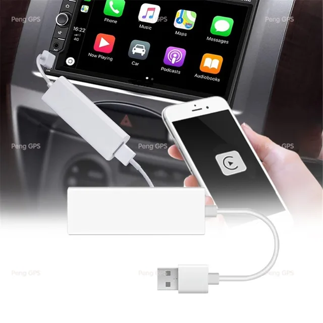 Plug and Play USB CarPlay Dongle for iPhone IOS System Android Phone
