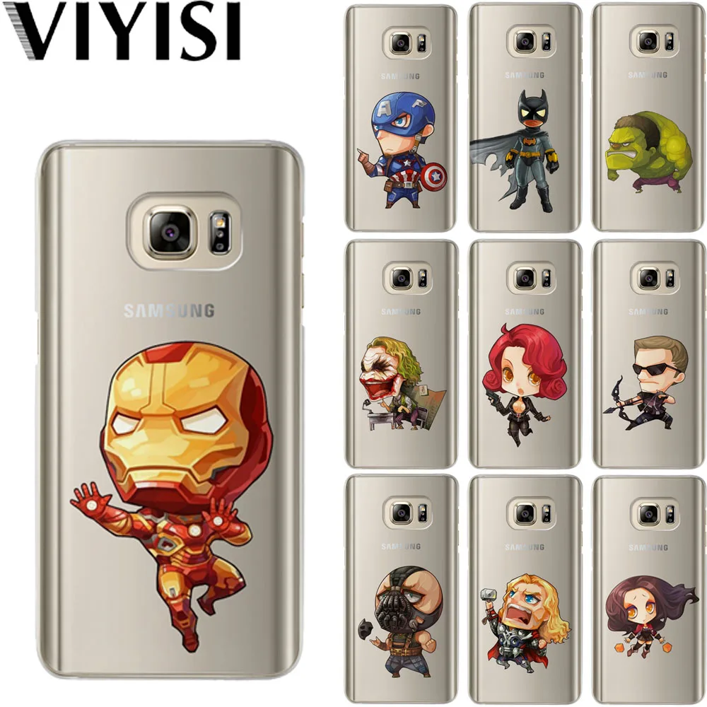 

VIYISI Marvel Phone case For Samsung Galaxy s8 A5 2017 Case S9 Plus Cover J7 J5 J3 A5 A3 2015 2016 2017 S6 S7 Edge Coque Shell