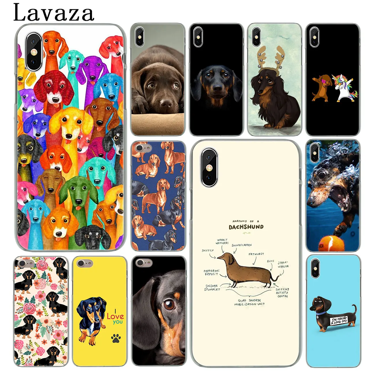 

Lavaza Dachshund dog Hard Phone Case for iPhone XR X XS 11 Pro Max 10 7 8 6 6S 5 5S SE 4 4S Cover