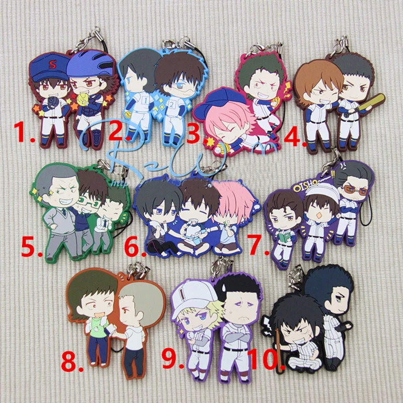 1pcs Anime Keychain Miyuki Kazuya Daiya No Ace Sawamura Furuya Haruichi Phone Strap Members Pendant Keychain Keyrings Llaveros Llavero Saw Saw Keychainpendant Keychain Aliexpress
