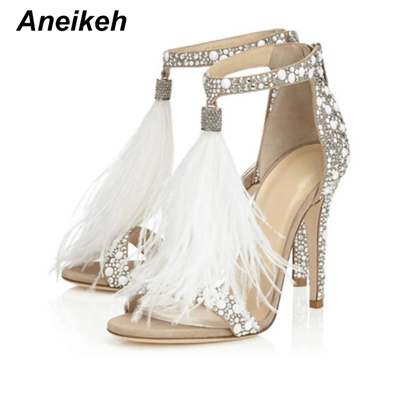 Сандалии Aneikeh женские с открытым носком пикантные модные туфли на высоком