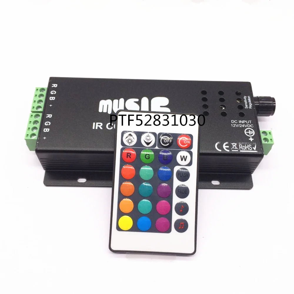 DC12 24V 24 Keys music controller IR remote RGB controller Sound