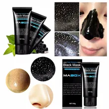 Mabox Bamboo charcoal Blackhead Removal Face Mask Deep Cleansing Mud Black Mask Acne Treatments Mask Blackhead Facial Mask