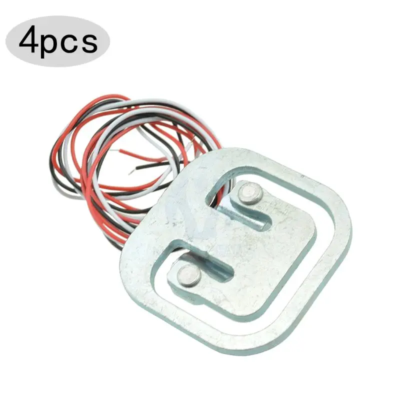 4PCS 50KG Human Body Scale Load Cell Weighing Sensor Strain Pressure Resistance Electric Balance Weight Sensor Measuring Tools