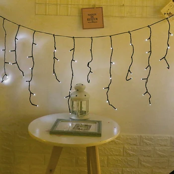 

200 solar creative ice curtains flashing lights string festival home decoration garden modeling lights