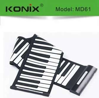 USB 61 Ключ MIDI гибкий силиконовый электронный рулонный пианино|piano material|piano laptoppiano