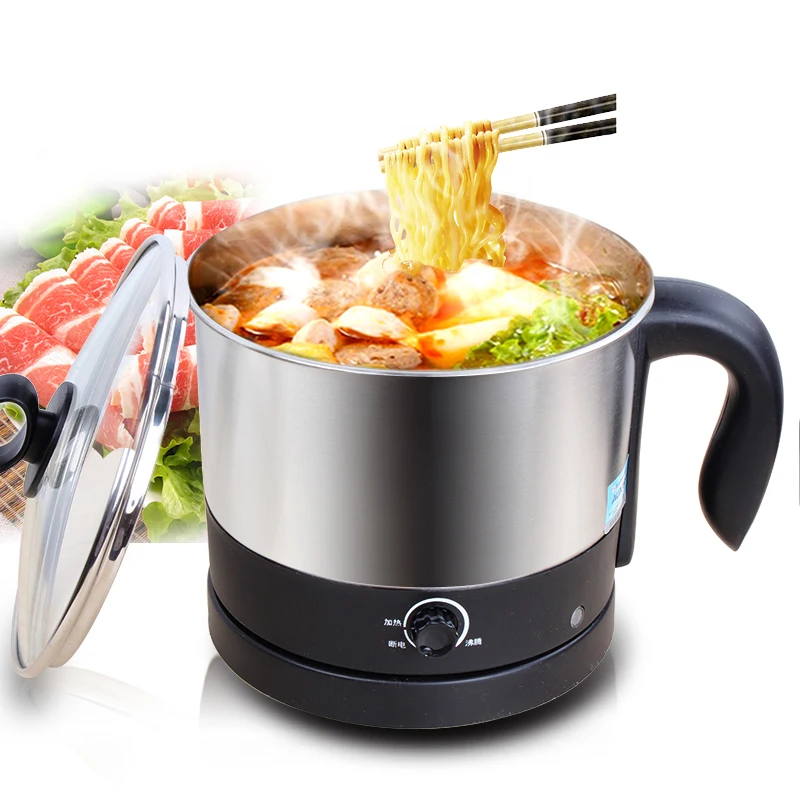 Mini Household Dorm Room Multi function Electric Skillet 1.2l Capactiy