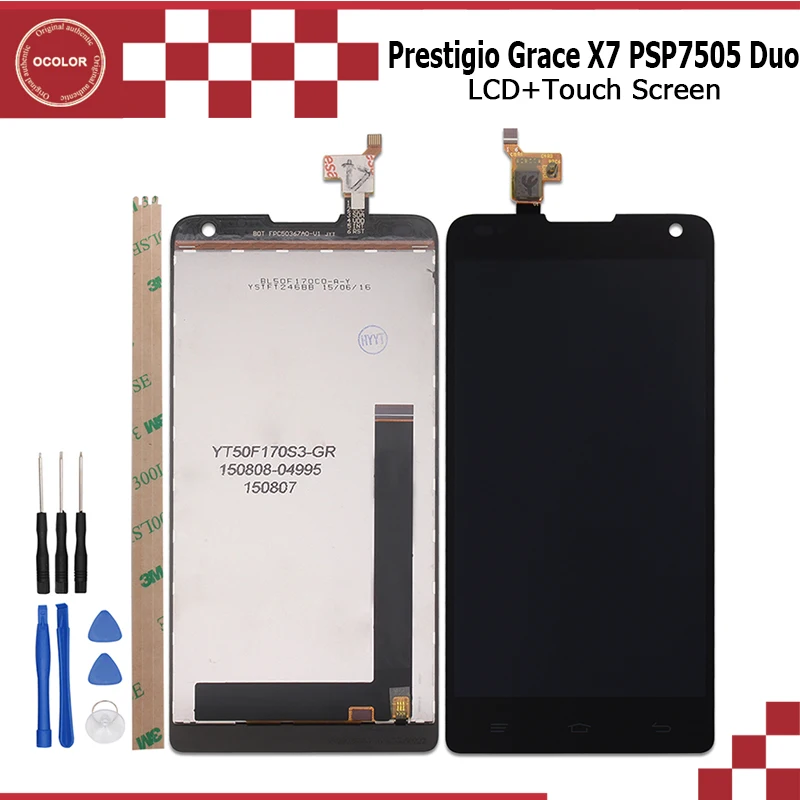 imágenes para Para Prestigio Gracia X7 PSP7505 Duo Pantalla LCD y Asamblea Del Digitizador Pieza de Reparación de la Pantalla Táctil de 5.0 pulgadas + Herramientas + adhesivo imágenes para Para Prestigio Gracia X7 PSP7505 Duo Pantalla LCD y Asamblea Del Digitizador Pieza de Reparación de la Pantalla Táctil de 5.0 pulgadas + Herramientas + adhesivo