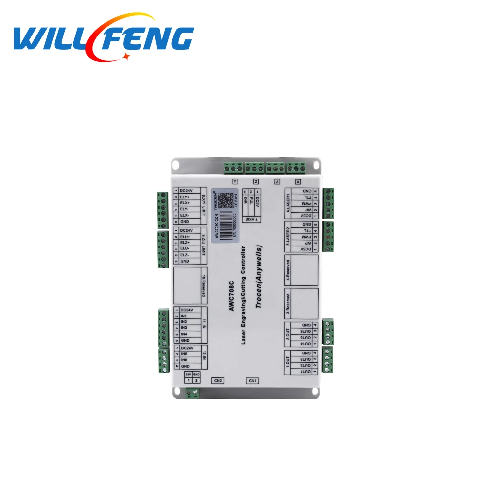 Лазерный контроллер Will Feng Trocen Awc708c Lite Co2 система контроля для лазерной