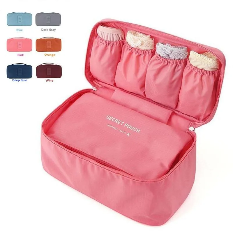 

LHLYSGS Brand Bra Underwear Bags Women Travel Portable Beauty Waterproof Cosmetic Bag Organizer Wash Toiletry Make Up Bag