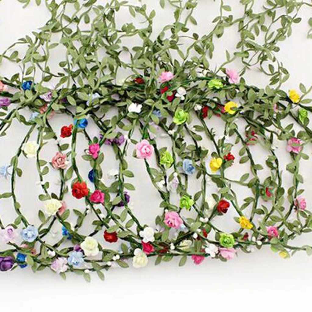 40 Meters Artificial Trailing Ivy Vine Leaf Greenery Garland Plants Foliage Flowers-Wedding Party Decorations