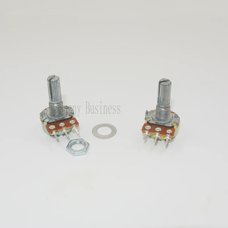 

10pcs Linear Potentiometer 1K 5K 20K 100K 220K Ohm Assortment Kit each of 2 PCS With Nuts And Washers