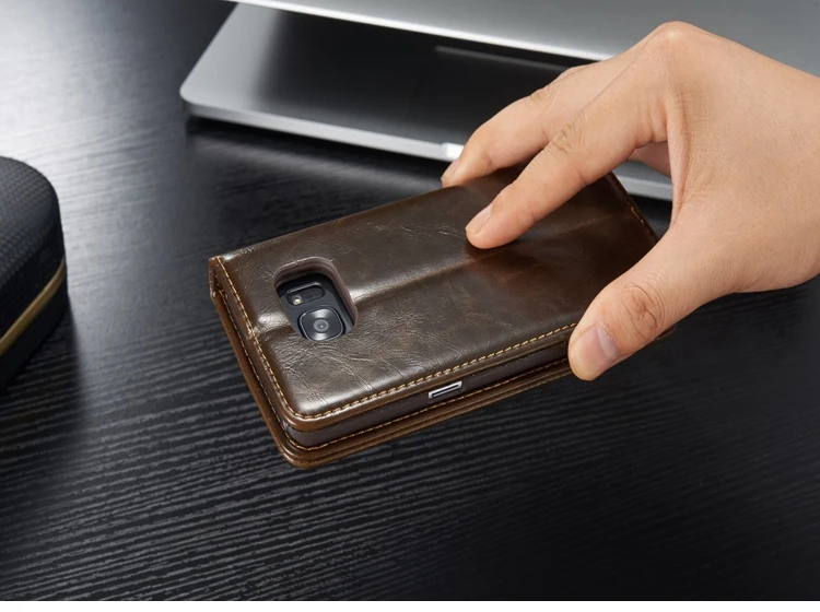 Бизнес Флип из искусственной кожи бумажник чехол для телефона Coque samsung Galaxy S 7 S7 S8 S9 S10 Edge Note 10 Plus Note 4 5 8 9 чехол Funda