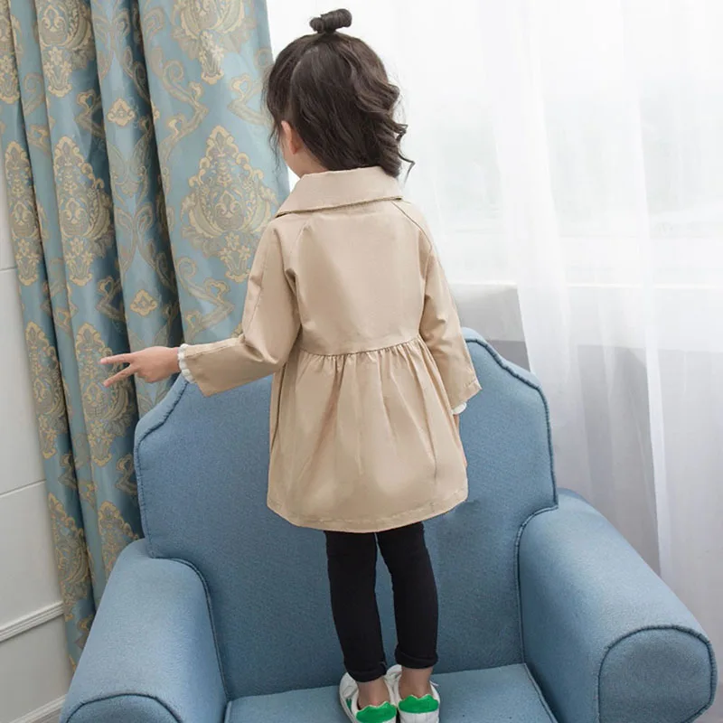 Новинка демисезонный тренчкот Dollplus для девочек модное красивое детское пальто