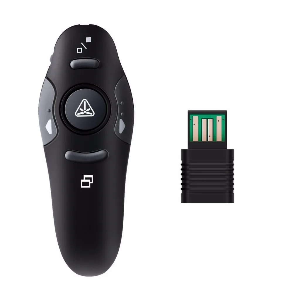 2.4 جيجا هرتز لاسلكي عن بعد مؤشر الليزر الأحمر مقدم الأحمر مؤشرات ليزر القلم USB RF التحكم عن بعد PPT باور بوينت عرض