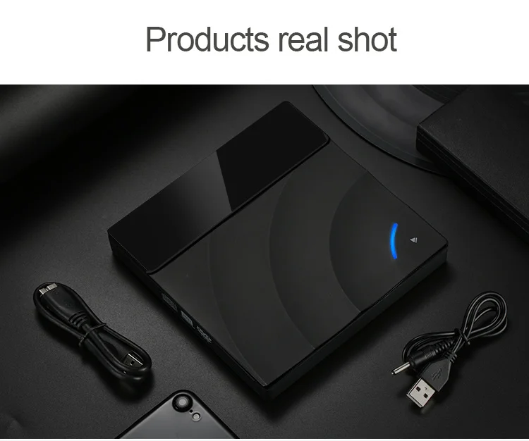  USB Optical Drive External USB 3.0 CD/DVD-ROM Combo RW ROM Burner for Dell Lenovo Laptop for Mac OS