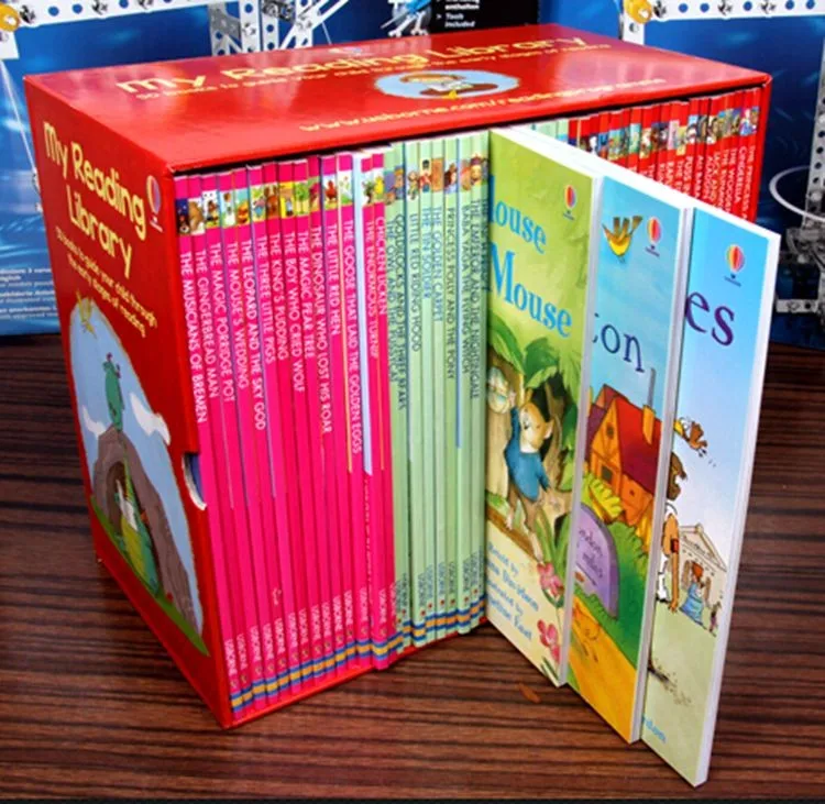 not cloth book English children s reading liabarary 50pcs set box packed for gift