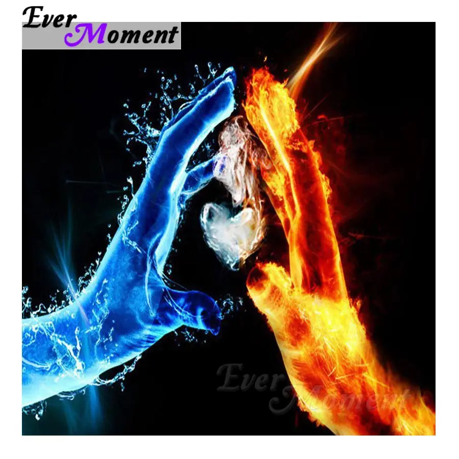 

Ever Moment Diamond Painting Colorful Hands Heart Full Square Drill Picture Mosaic Diamond Embroidery 5D DIY Rhinestone S2F700