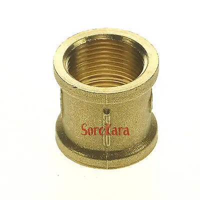 

3/4" BSP Female Thread Brass Pipe Fittings Round Nut Rod Connector Coupling Full port