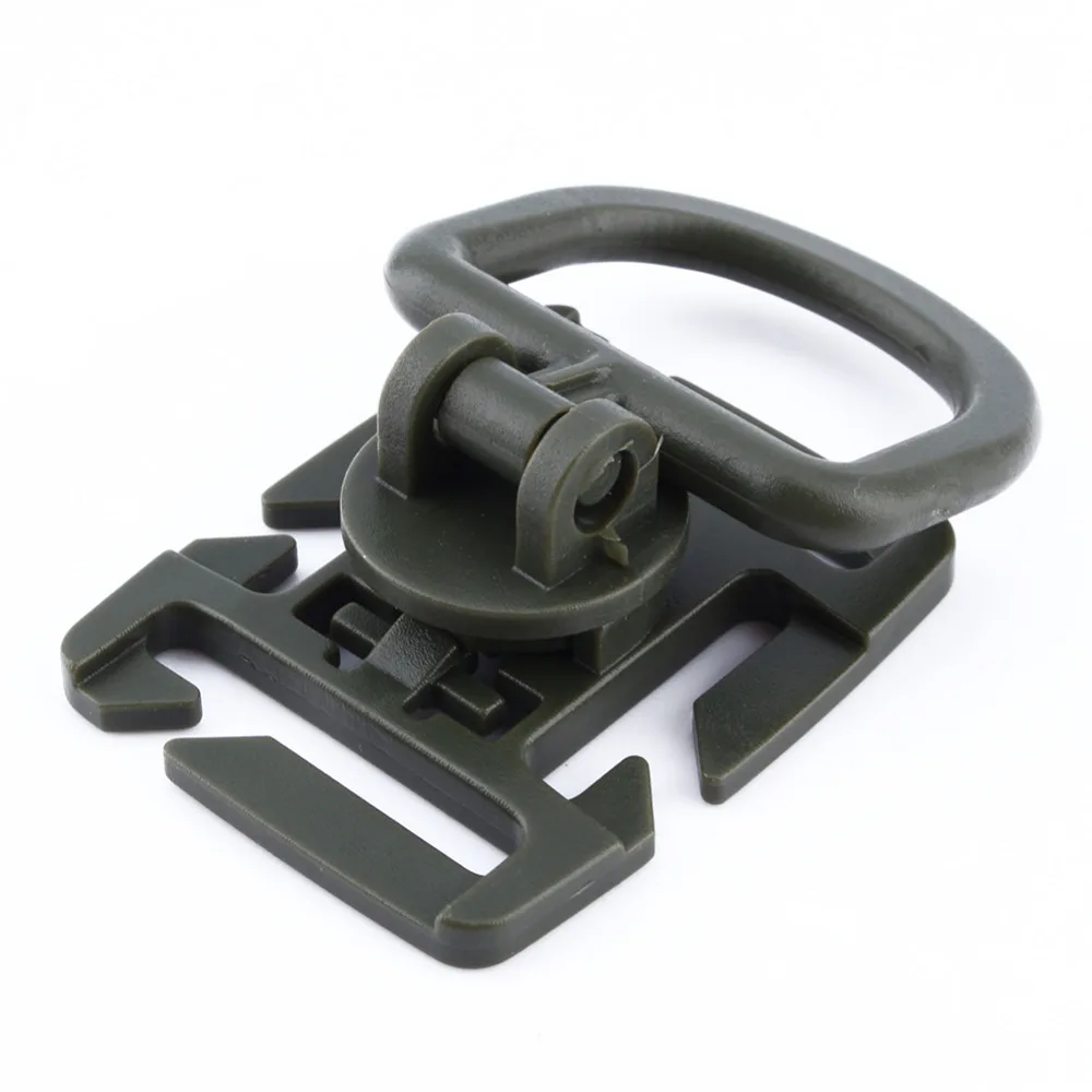 1 Pcs 25mm Military 360 Rotation D Ring Backpack Buckle Sternum Strap
