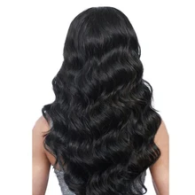You May Hair 130% Density Pre Plucked Lace Front Human Hair Wigs With Baby Hair Brazilian Non-remy Body Wave Natural Black Color