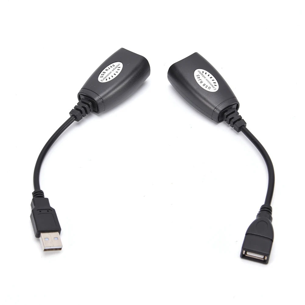 

USB To RJ45 Extension Adapter Cable Signal Amplifier Connected With A Network Cable Ethernet CAT5E 6 to 150ft Cable for Laptop