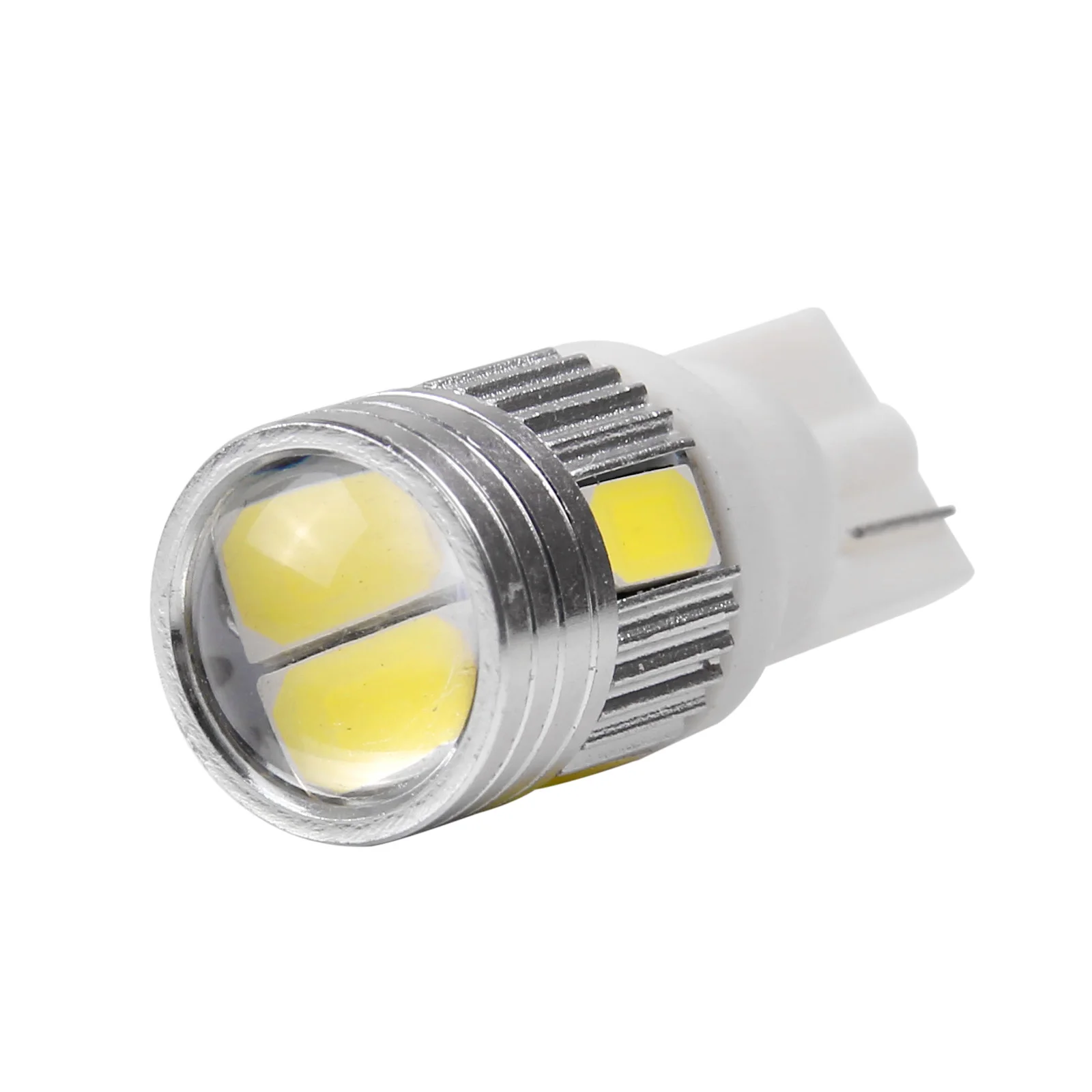 10 шт./компл. T10 W5W 168 194 6SMD 5630 светодиодный супер белый автомобиль боковые лампочки Canbus Error Free 12V для unversail автомобиля - Испускаемый цвет: Белый