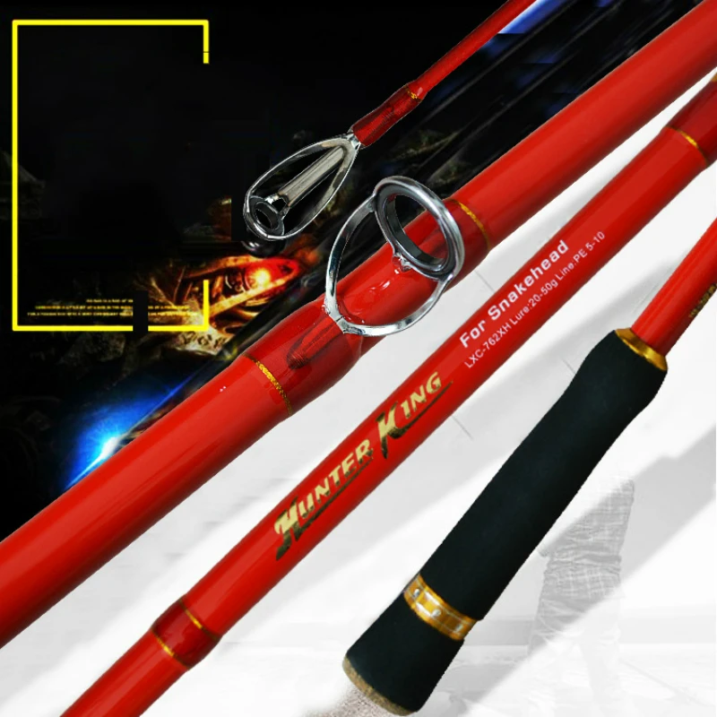 High Quality Fishing Rod High Carbon 2.28M Lure Rod Hard Black Fish