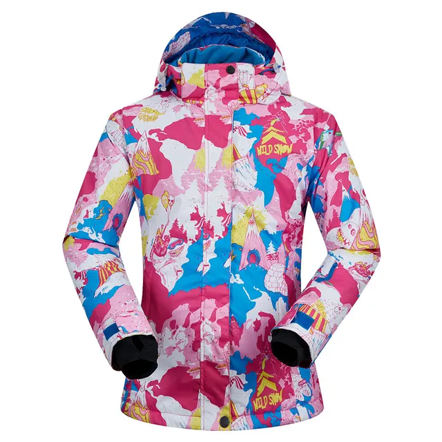 Ski Jacket Women Winter  Waterproof Windproof Snow Coat Female Warm Outdoor Skiing And Snowboarding Jacket Brand