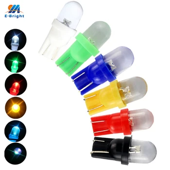 

YM E-Bright 50X T10 Convex lens LED Bulbs with Wedge Base for Dashboards Instrument Lights Blue Red White Green Amber RGB