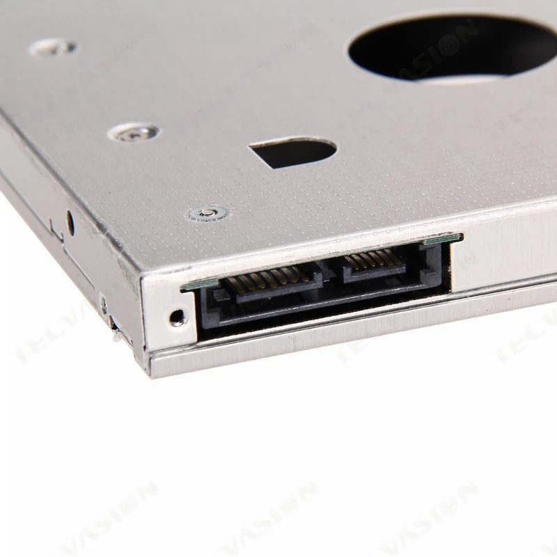 Универсальный алюминиевый металлический материал 12 7 мм 2 й HDD Caddy SATA к 5 &quotSSD чехол