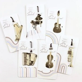 

Musical instruments bookmark Creative marque page Kawaii marcador marcadores marcapaginas segnalibro stationery papelaria