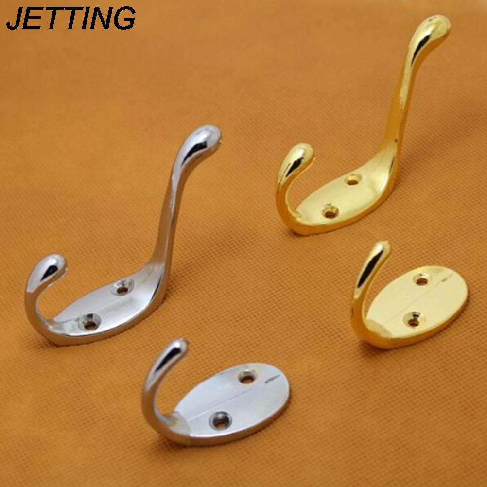 Gold Sliver Color 1PCS Zinc alloy Self Home Kitchen Wall Door Holder Hook Hangers Hanging Coat Hooks