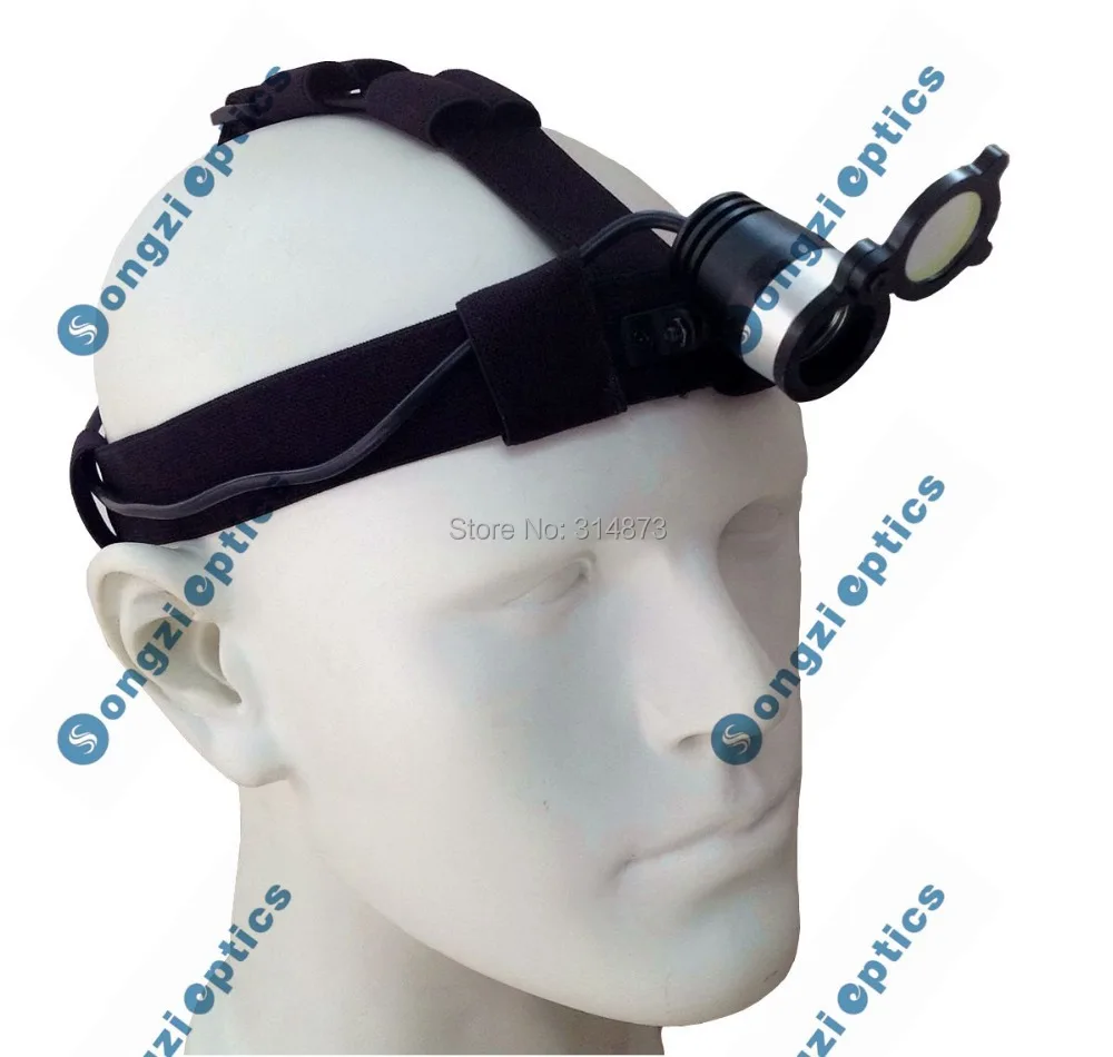 High quality 3W LED Headband Surgical Dental Headlight Comes with a Yellow Flip over Filter for