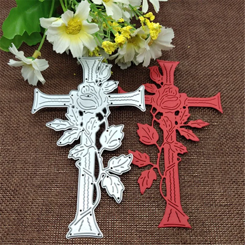 

Cross Vine Border Metal Dies Scrapbooking Metal Cutting Dies Craft Stamps die Cut Embossing Card Make Stencil Frame
