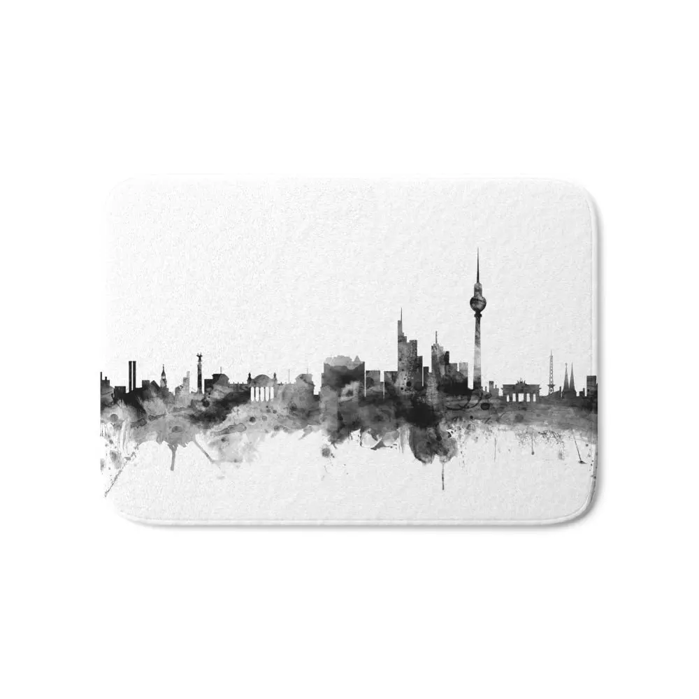 

Creative Berlin Germany Skyline Doormat Bedroom Living Room Decoration Mat Entrance Indoor Floor Mat Non-slip Doormat Rug